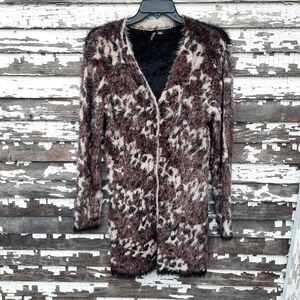 🌟 Ethyl Eyelash Sweater cardigan size medium